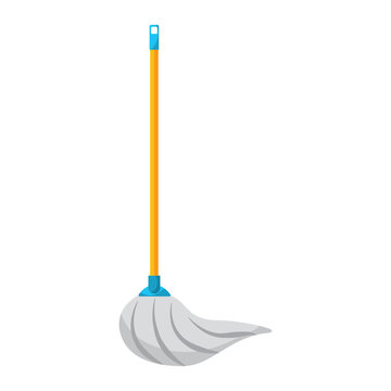 recommend clip art: mop cleaning housework tool hygiene vector illustration