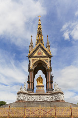 Fototapeta na wymiar Prince Albert Memorial , Kensington Gardens, London, United Kingdom