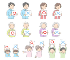 大家族_マルバツ_上半身