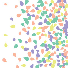 Bright spring background with colored petals. Simple gentle template for the card, invitation, printing. Fashionable decoration with beautiful petals.