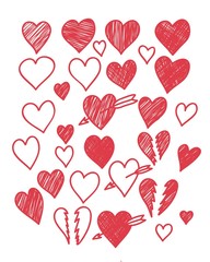 Love heart doodle