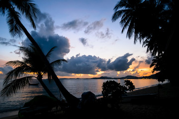 Sunrise at Maenam Beach, Koh Samui, Thailand