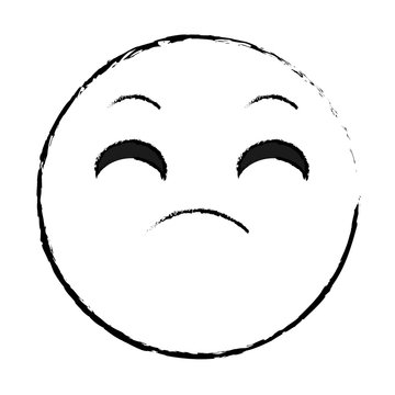 grunge disappointed face gesture emoji expression