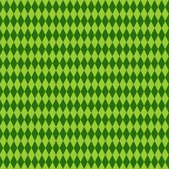 Rhombus Background Vinatge Green Geometrical Ornament Seamless Pattern For Patrick Day Vector Illustration