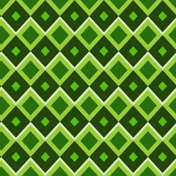 Cretive Green Background Geometrical Vintage Ornament Seamless Pattern For St. Patrick Day Vector Illustration