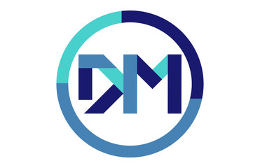 DM Global Circle Ribbon letter Logo