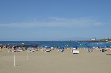 Sunny beach in Tenerife