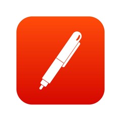 Marker pen icon digital red