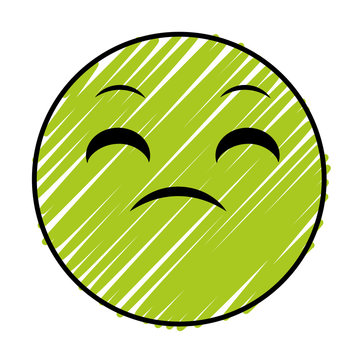 doodle disappointed face gesture emoji expression