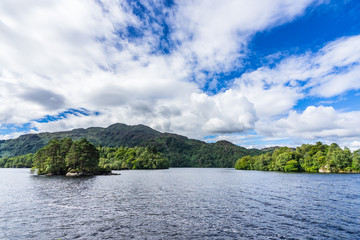 Fototapeta na wymiar View of Loch Katrine, Trossachs, Stirlingshire, Scotland, Britain