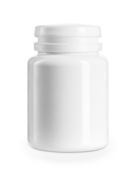 white medical bottle