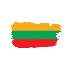 Lithuania flag, vector illustration