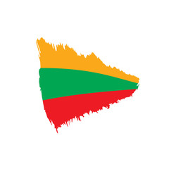 Lithuania flag, vector illustration