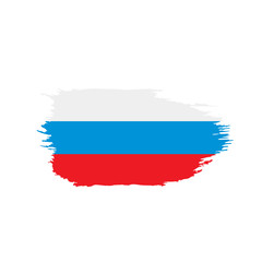 Russia flag, vector illustration