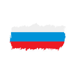 Russia flag, vector illustration