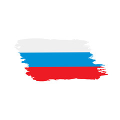 Russia flag, vector illustration