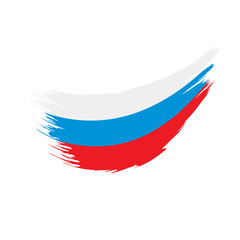 Russia flag, vector illustration