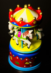 Horses toy merry go round carousel