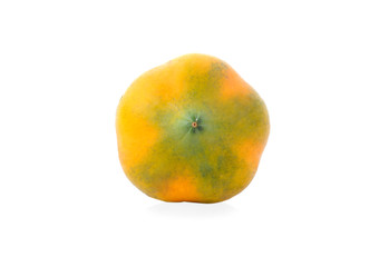 papaya isolated on white background