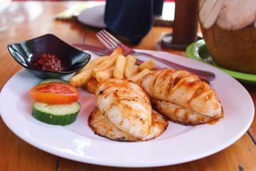 Calamari, squid, seafood