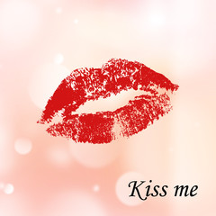 Kiss, sexy lipstick