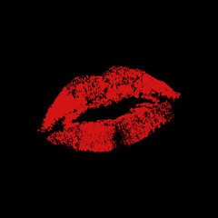 Kiss, sexy lipstick - obrazy, fototapety, plakaty