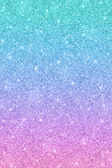 Glitter texture with blue pink color effect