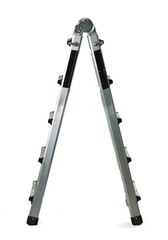 Metal stair over isolated white background