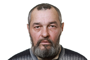 Obraz premium Real man on white