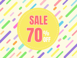 Sale banner template. Vector eps10