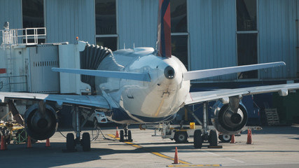 Airplane - jet on airport - rear view