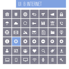 Big UI And Internet icon set