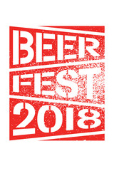 Beer Fest 2018 typographical vintage style grunge poster. Retro vector illustration.