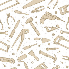tools seamless vector pattern