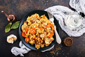 Fried Rice with Vegetables and Meat