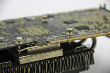 Details from the computer. Video card.