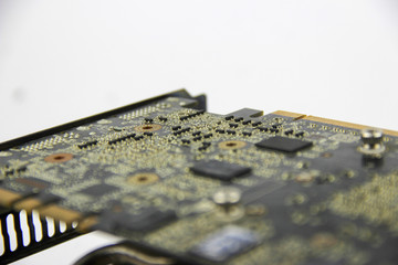 Details from the computer. Video card.