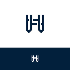 initial letter logo H