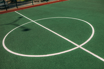 Obraz premium summer sunny sport playground workout place concept