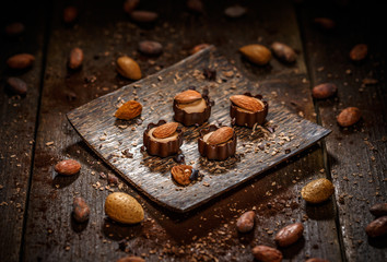 Nugat cream with an almond