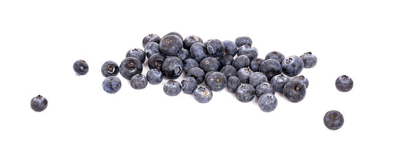 blueberries isolated on white background