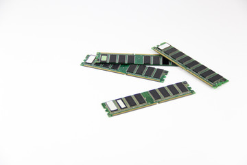 Details from the computer. RAM.