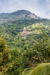 Buddha statue at a hill slope near Aluvihare Rock Temple, Sri Lanka