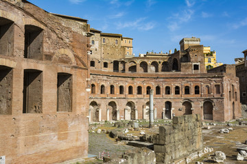 Ancient Trajan's market in Rome