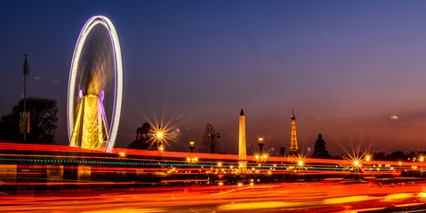 colorful motion in paris