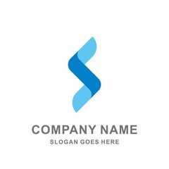 Monogram Letter S Geometric Infinity Square Architecture Interior Construction Business Company Stock Vector Logo Design Template