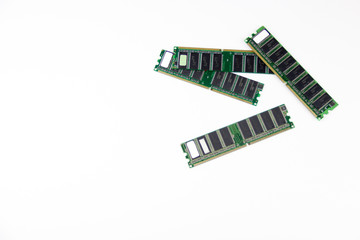 Details from the computer. RAM.