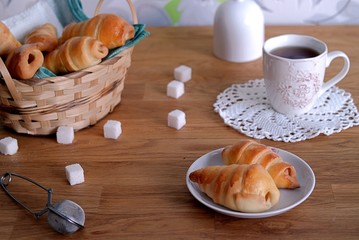 Fancy twisted rolls for tea