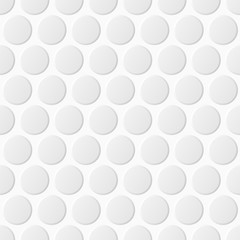 White dotted texture - seamless vector pattern with round shapes