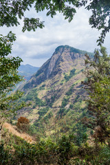 Winding mountain road near Ella, Sri Lanka